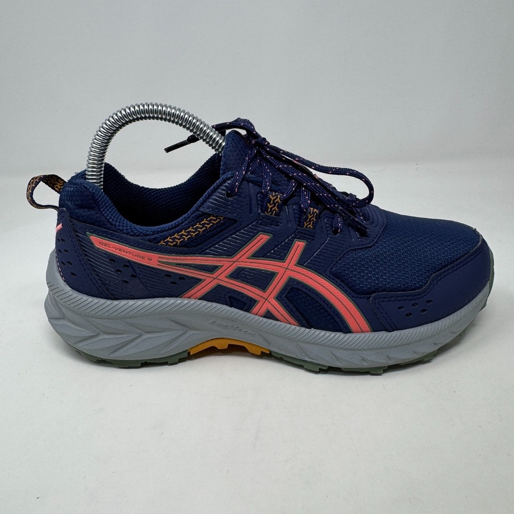 Asics Gel-Venture 9 Running Shoes‎ Blue Pink Trail Shoes Sneakers Women's 6.5 - Picture 2 of 12
